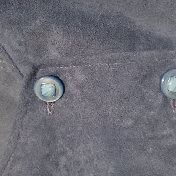 Blue vintage velvet vest - Picture 4 of 6